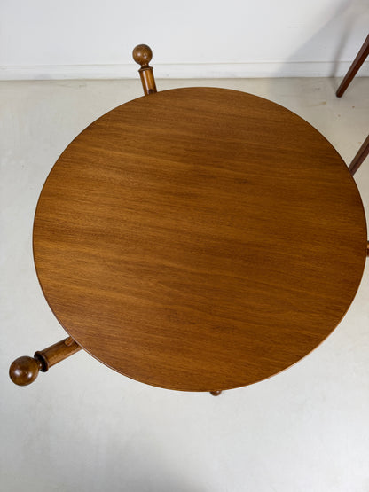 ITALIAN TRIPOD TEAK COFFEE SIDE TABLE