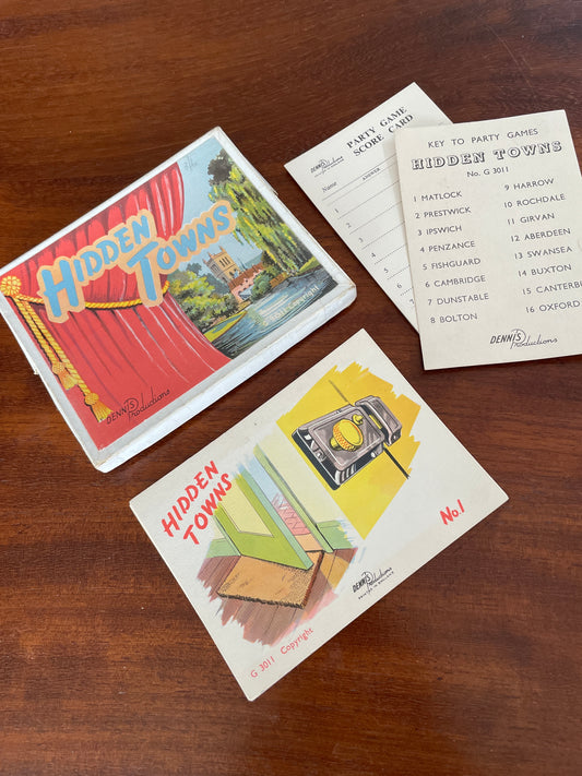 HIDDEN TOWNS VINTAGE GAME BY DENNIS PRODUCTIONS