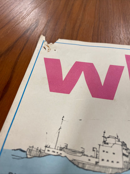 VINTAGE WHALES EDUCATIONAL POSTER