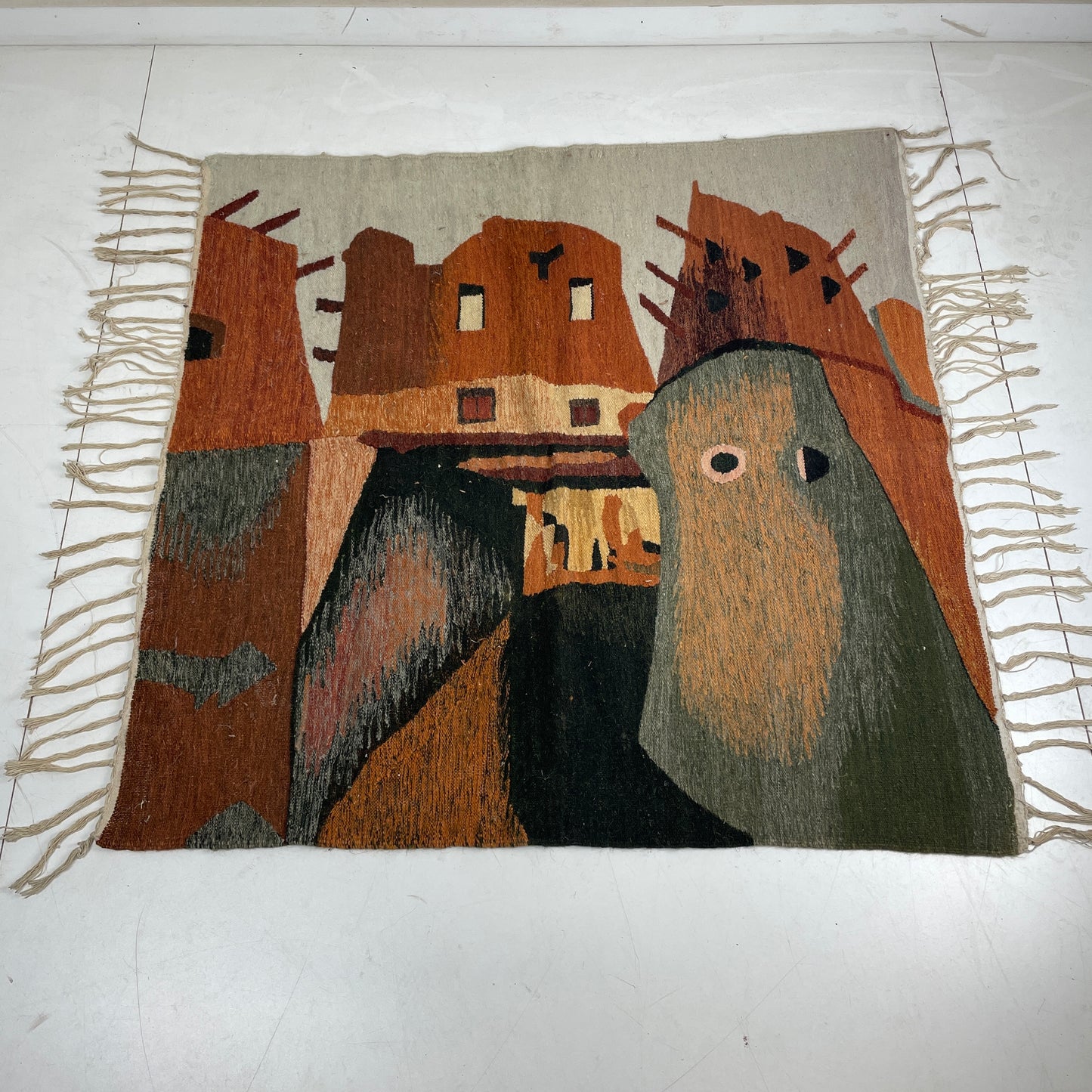 EGYPTIAN PICTORIAL RUG / WALL HANGING
