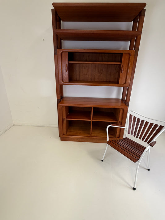 DYRLUND TEAK ROOM DIVIDER BOOKCASE