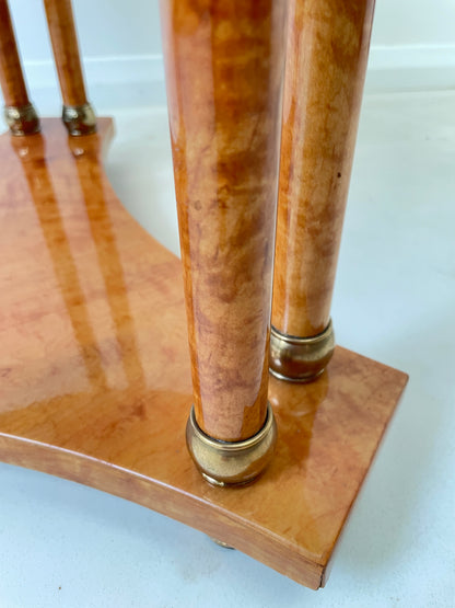 WALNUT BIEDERMEIRER TRIPOD SIDE COFFEE TABLE