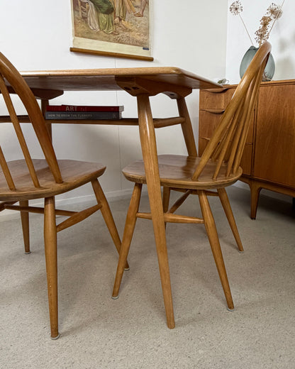 VINTAGE ELM & BEECH ERCOL BREAKFAST TABLE - MODEL 393