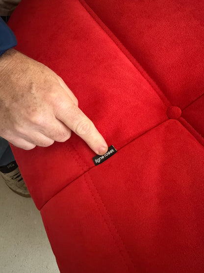LIGNE ROSET RED TOGO FIRESIDE LOUNGE CHAIR