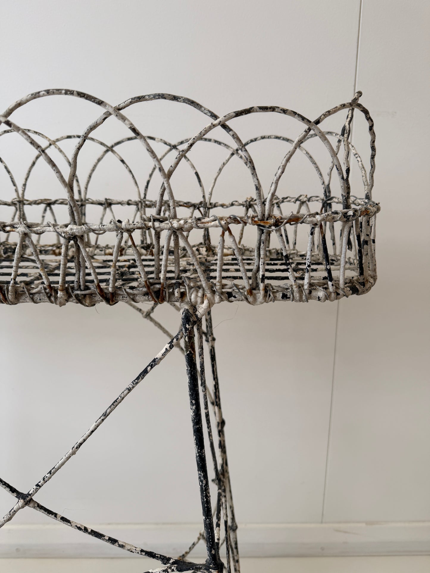 ANTIQUE WIREWORK CONSERVATORY PLANTER