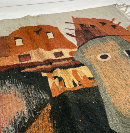 EGYPTIAN PICTORIAL RUG / WALL HANGING