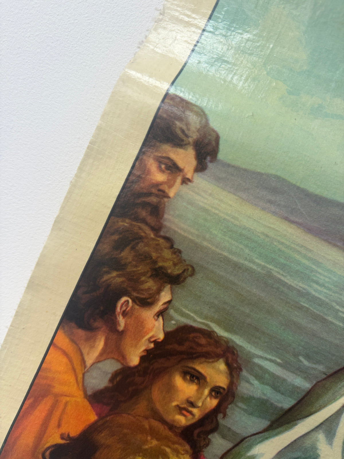 VINTAGE RELIGIOUS WALL HANGING WITH DUTCH TEXT
