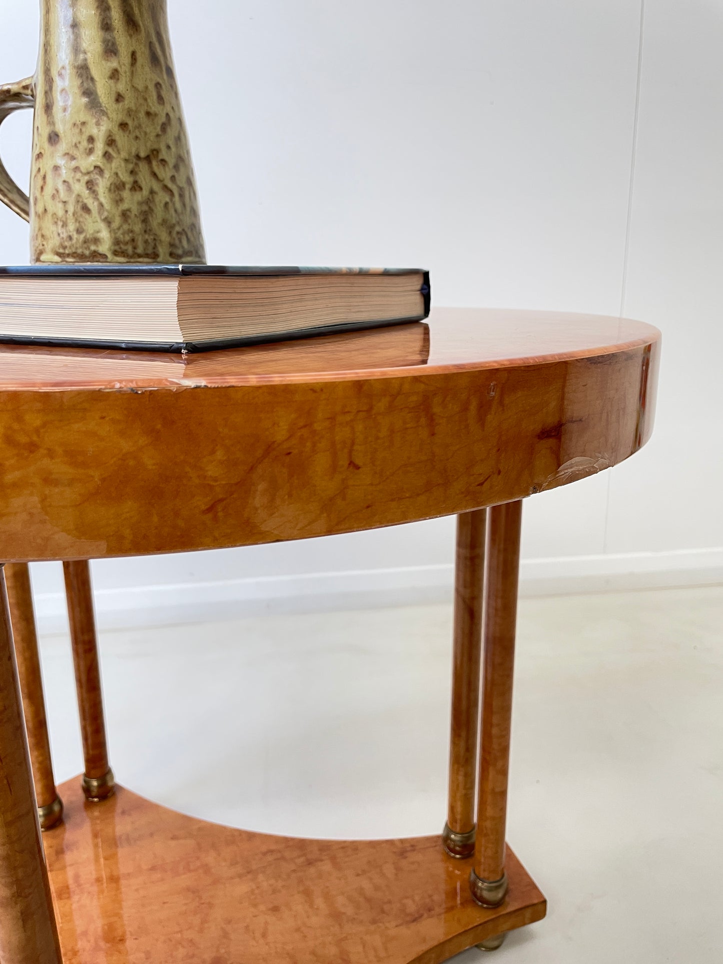 WALNUT BIEDERMEIRER TRIPOD SIDE COFFEE TABLE