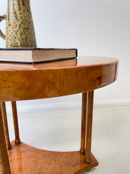 WALNUT BIEDERMEIRER TRIPOD SIDE COFFEE TABLE