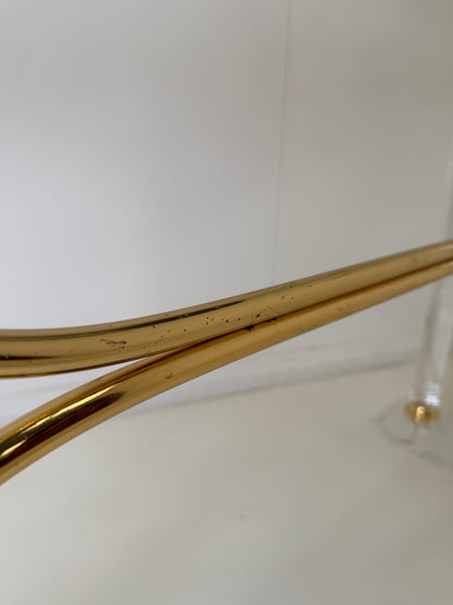 HOLLYWOOD REGENCY CONSOLE TABLE IN THE STYLE OF CHARLES HOLLINS