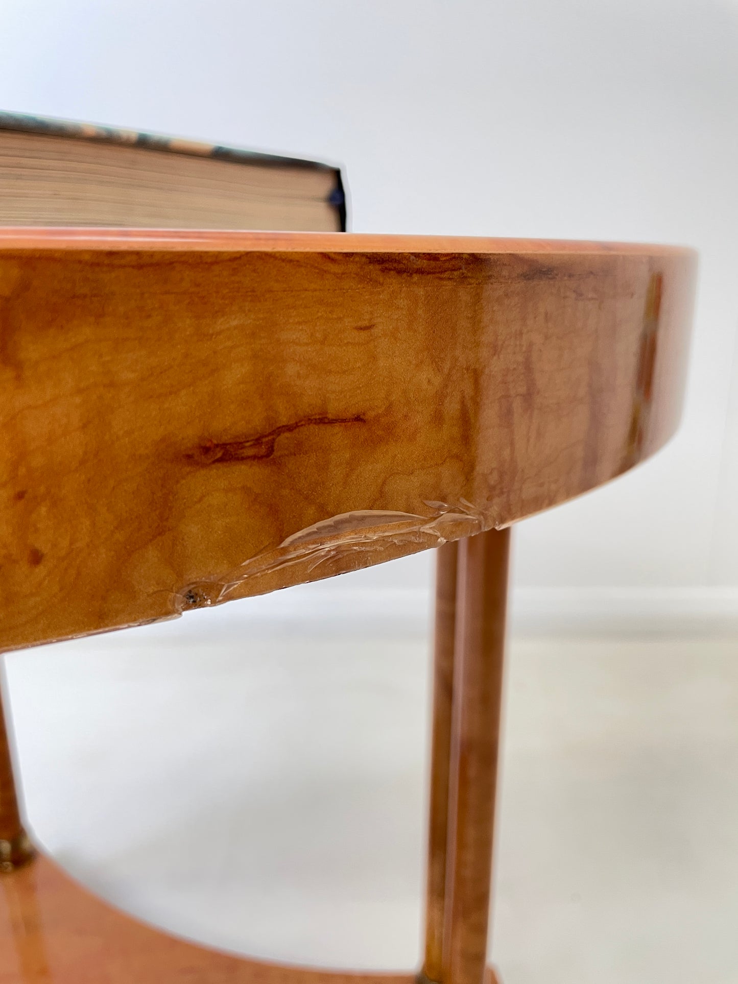WALNUT BIEDERMEIRER TRIPOD SIDE COFFEE TABLE