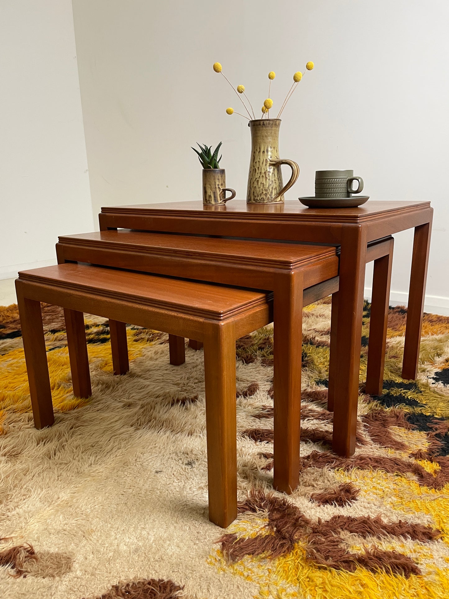 VINTAGE GORDON RUSSELL NEST OF TABLES