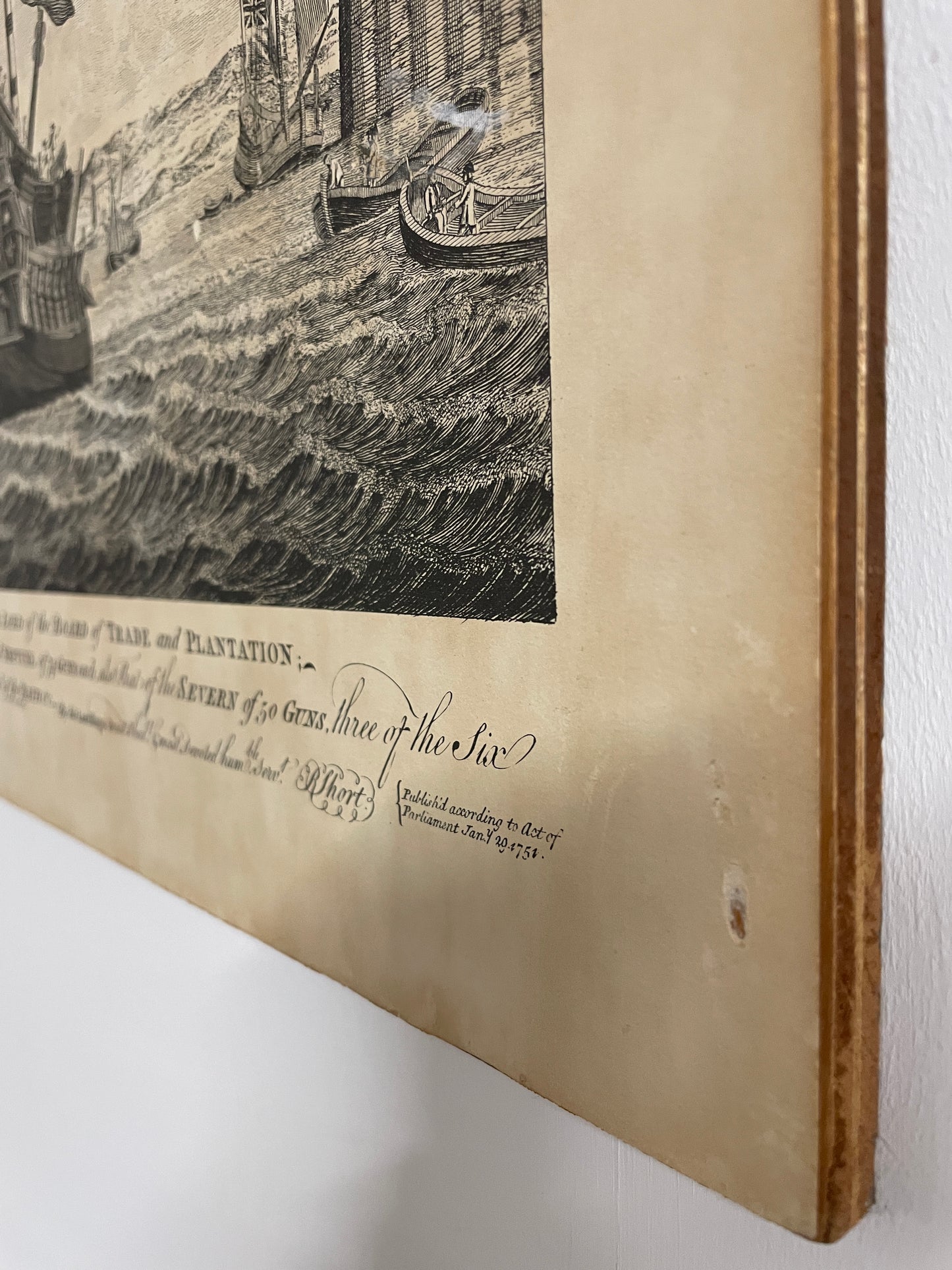 SEPIA SHIP PRINTS - J BOYDELL SET OF 4