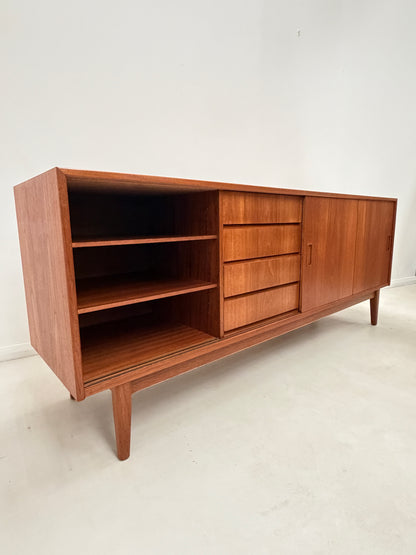 DANISH TEAK SIDEBOARD WITH SLIDING DOORS
