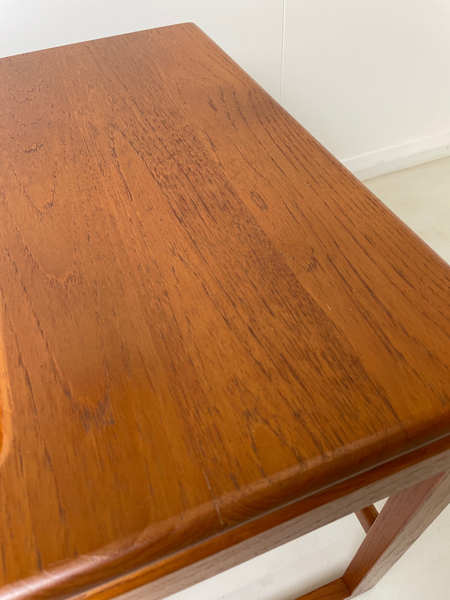 DANISH TEAK MAGAZINE RACK / SIDE TABLE