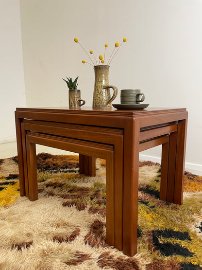 VINTAGE GORDON RUSSELL NEST OF TABLES