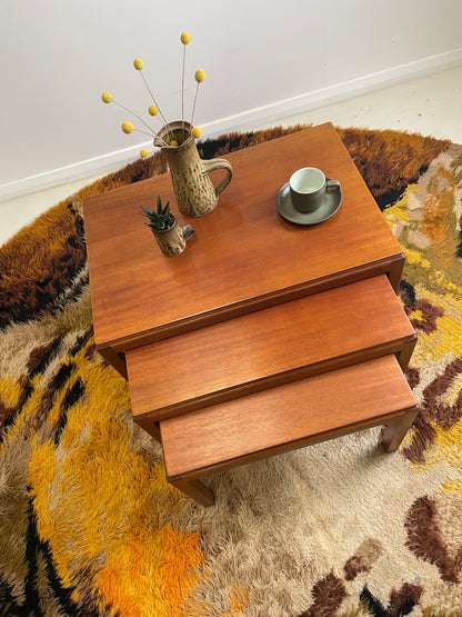 VINTAGE GORDON RUSSELL NEST OF TABLES