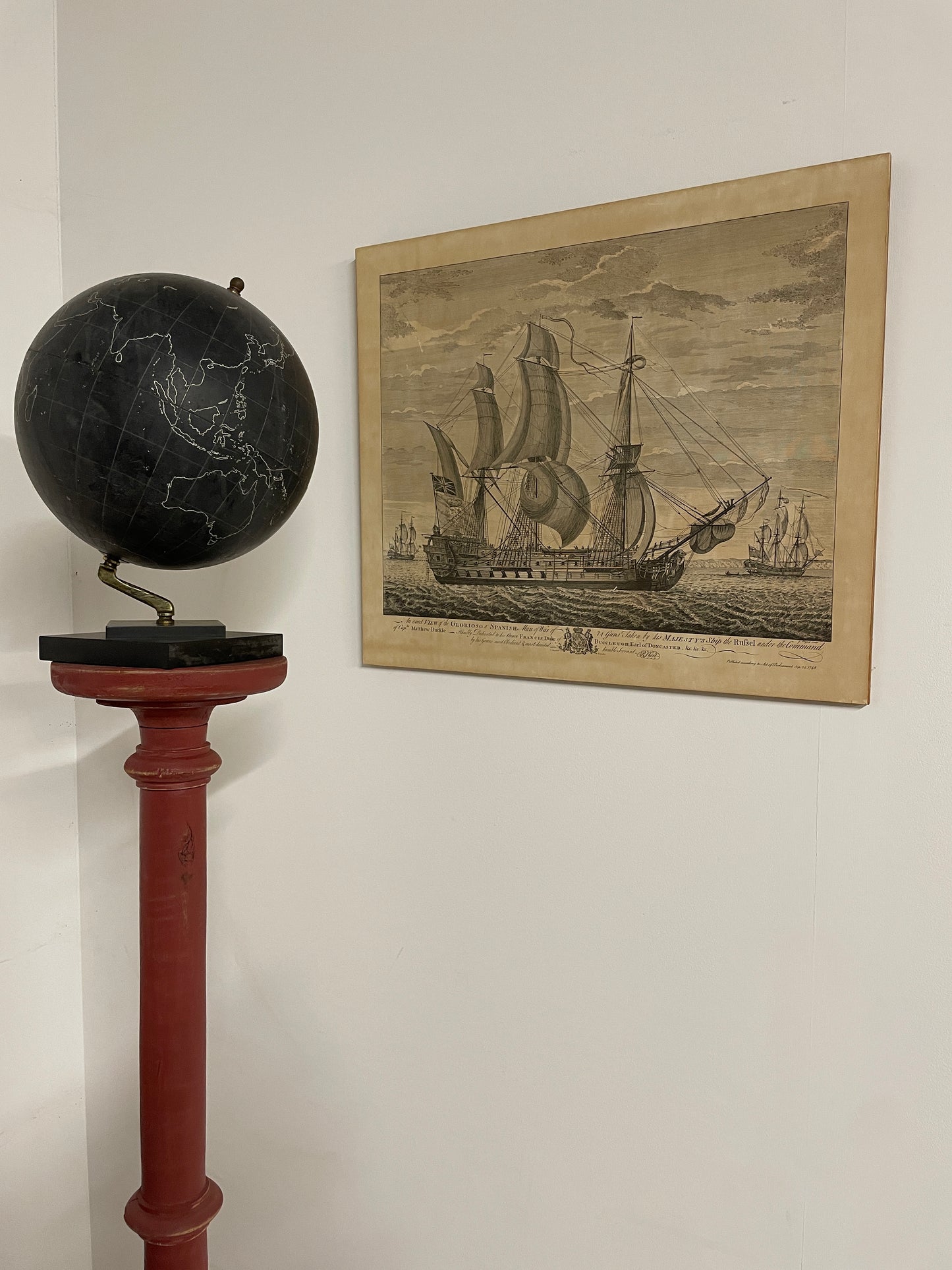 SEPIA SHIP PRINTS - J BOYDELL SET OF 4