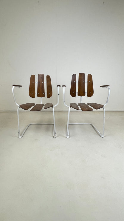 HERMAN PERSSONS SWEDISH GARDEN TABLE & CHAIRS 1960s