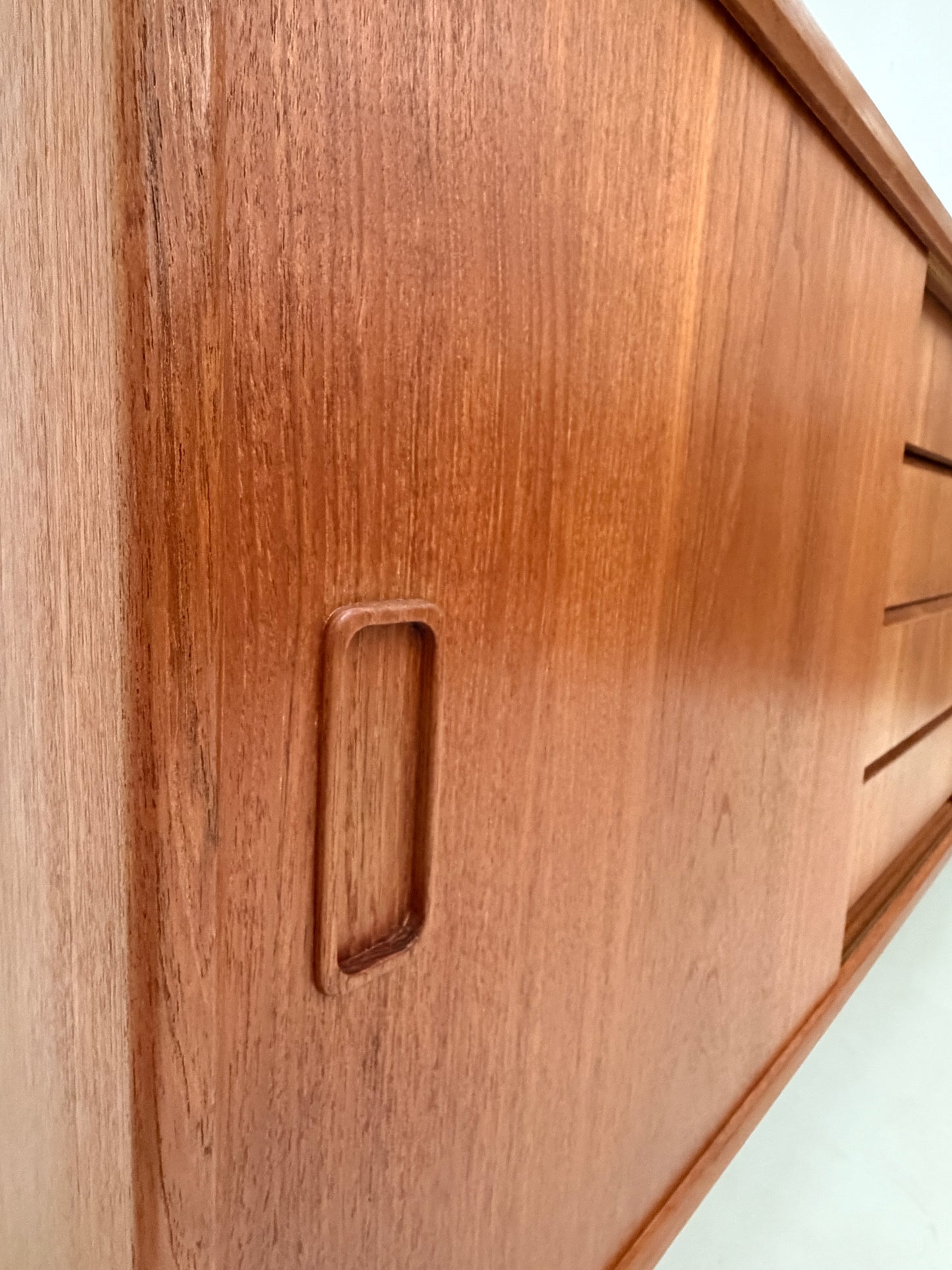DANISH TEAK SIDEBOARD WITH SLIDING DOORS