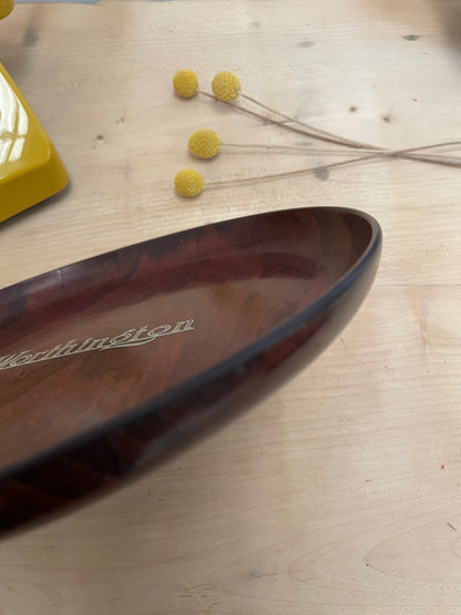 VINTAGE WORTHINGTON BEER WOOD & RESIN TRAY