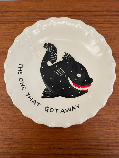VINTAGE FISH PLATE ‘THE ONE THAT GOT AWAY’