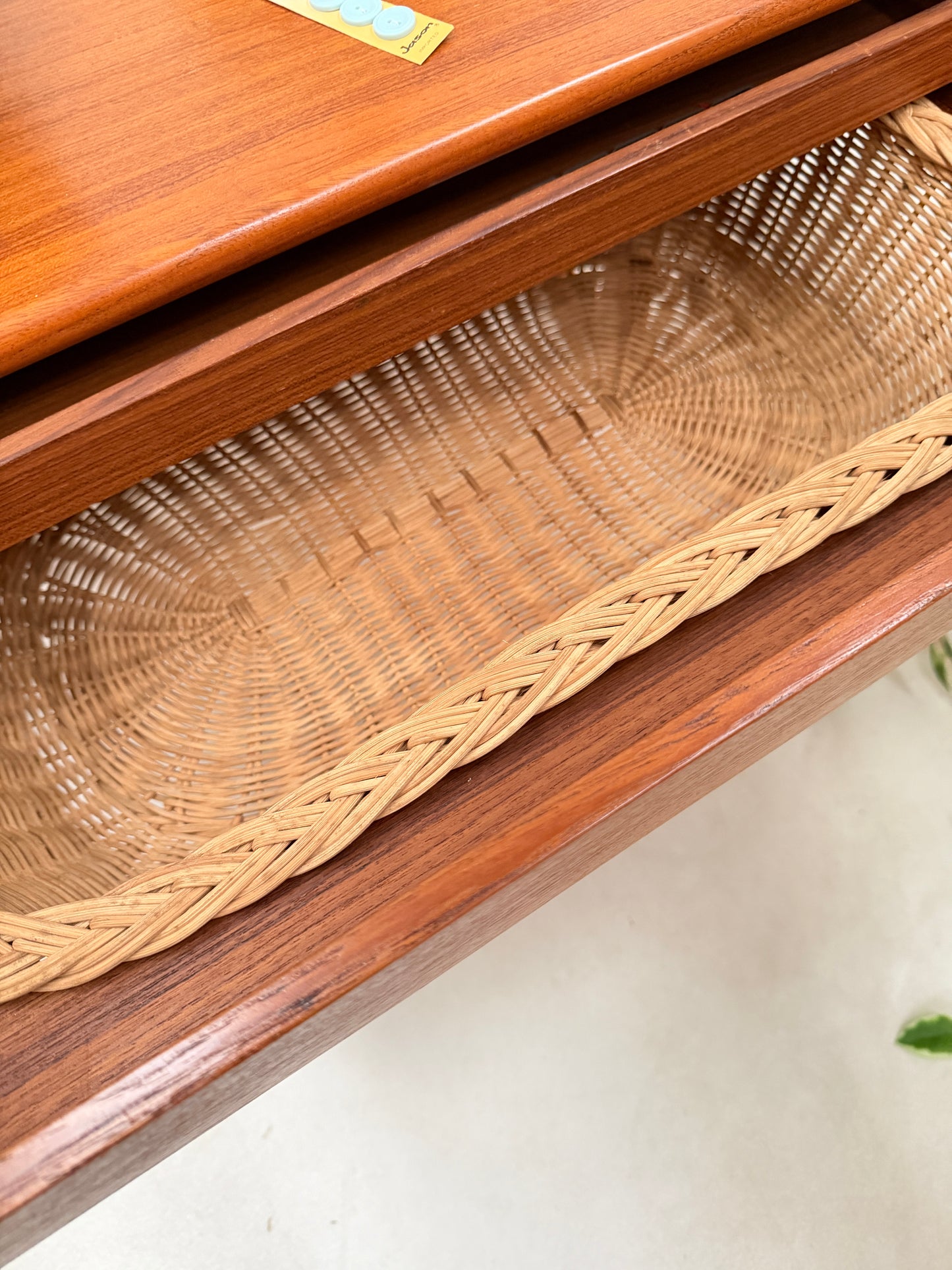 DANISH KAI KRISTIANSEN SEWING TABLE & BASKET