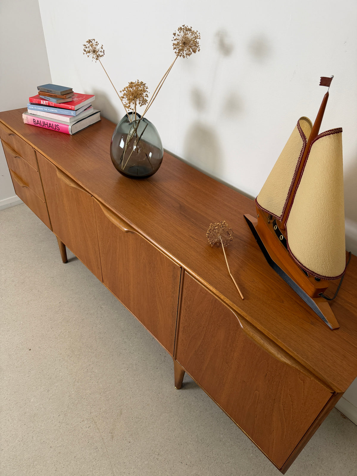 MID-CENTURY TEAK SIDEBOARD / MEDIA UNIT - A H MCINTOSH