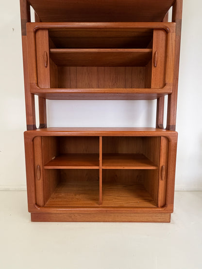 DYRLUND TEAK ROOM DIVIDER BOOKCASE