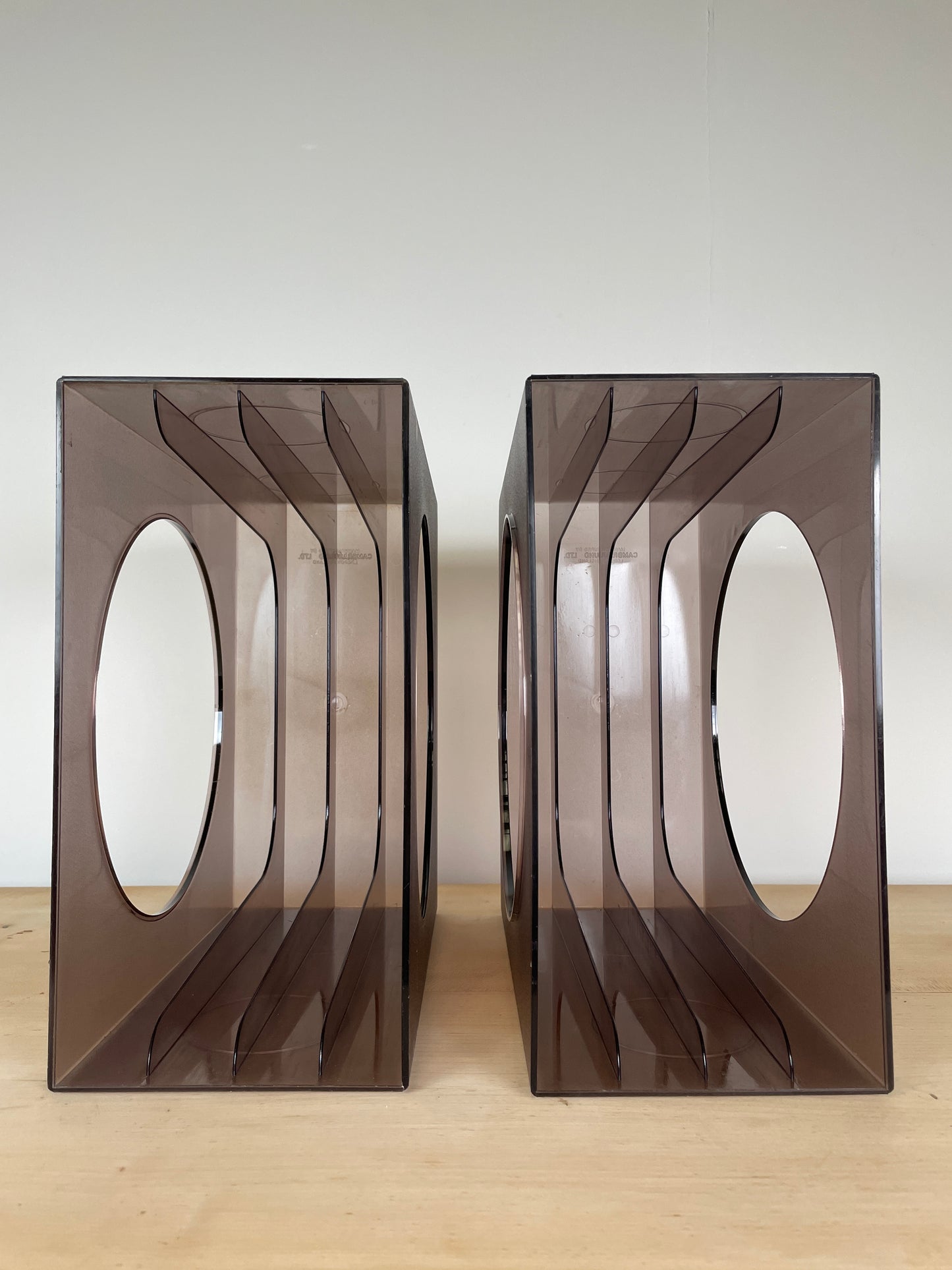 1970s CAMBRASOUND VINYL RECORD STORAGE x 2