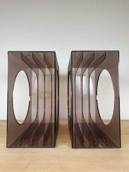 1970s CAMBRASOUND VINYL RECORD STORAGE x 2