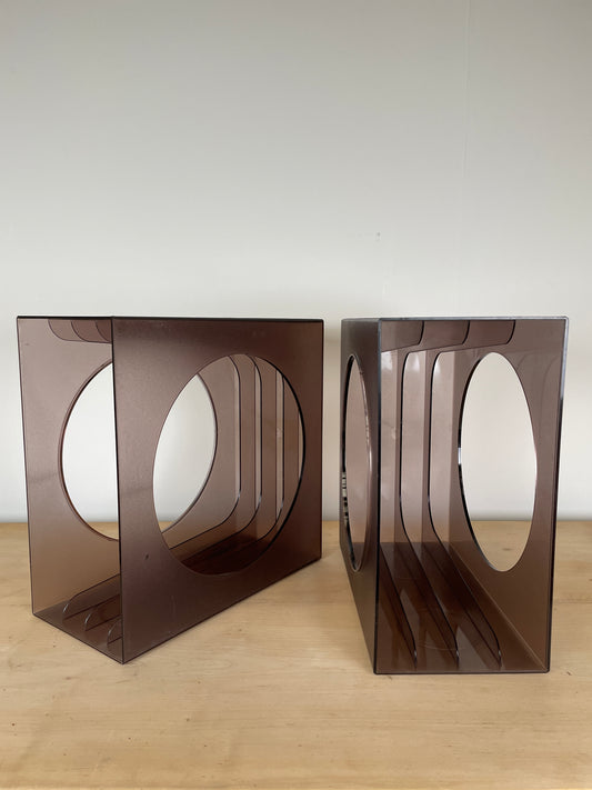 1970s CAMBRASOUND VINYL RECORD STORAGE x 2