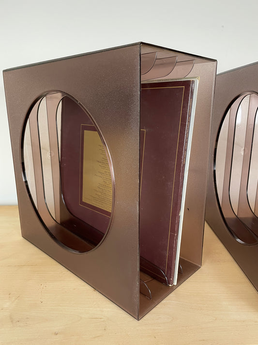 1970s CAMBRASOUND VINYL RECORD STORAGE x 2