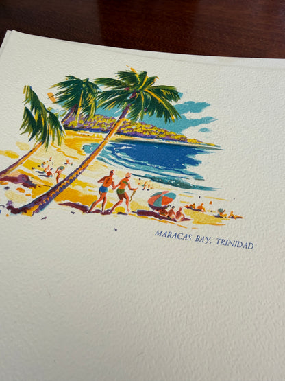 VINTAGE 60S MENUS FROM A CRUISE SHIP