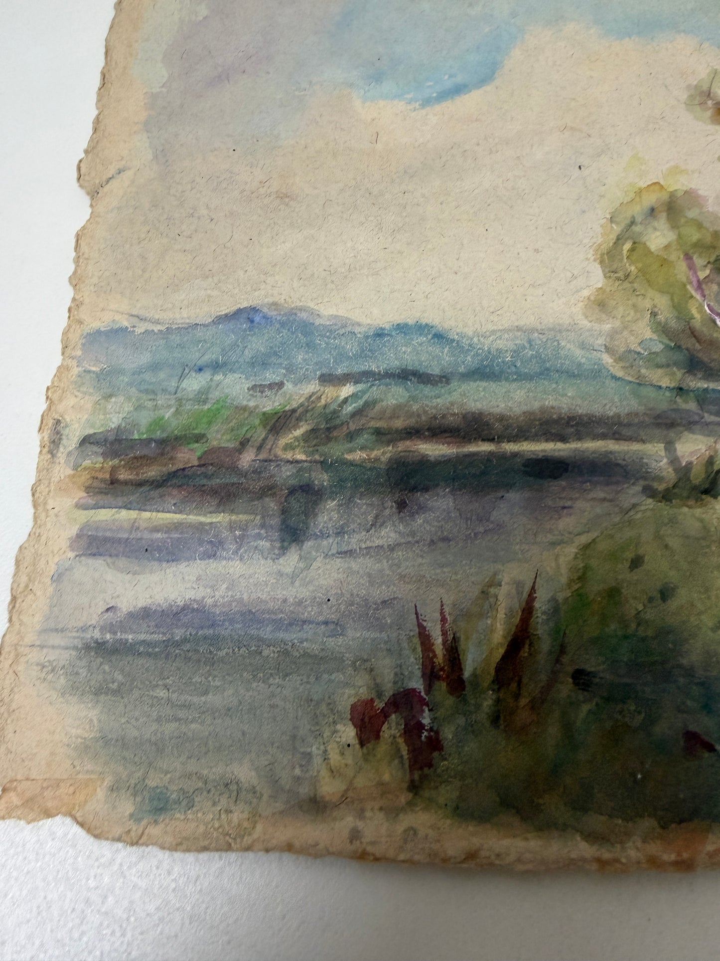 VINTAGE WATERCOLOUR LANDSCAPE PAINTING