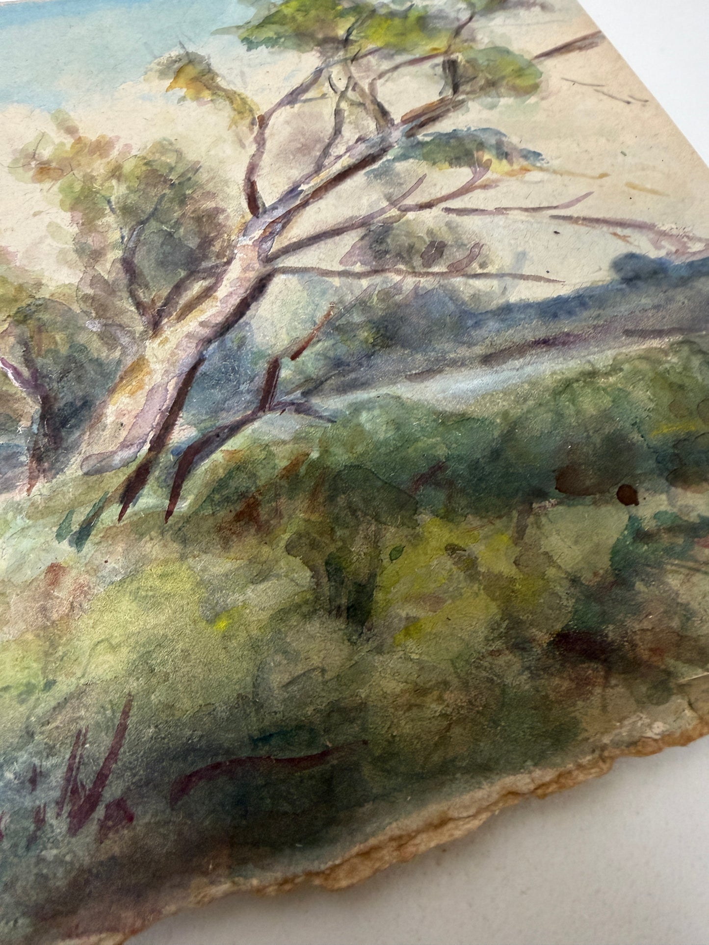 VINTAGE WATERCOLOUR LANDSCAPE PAINTING