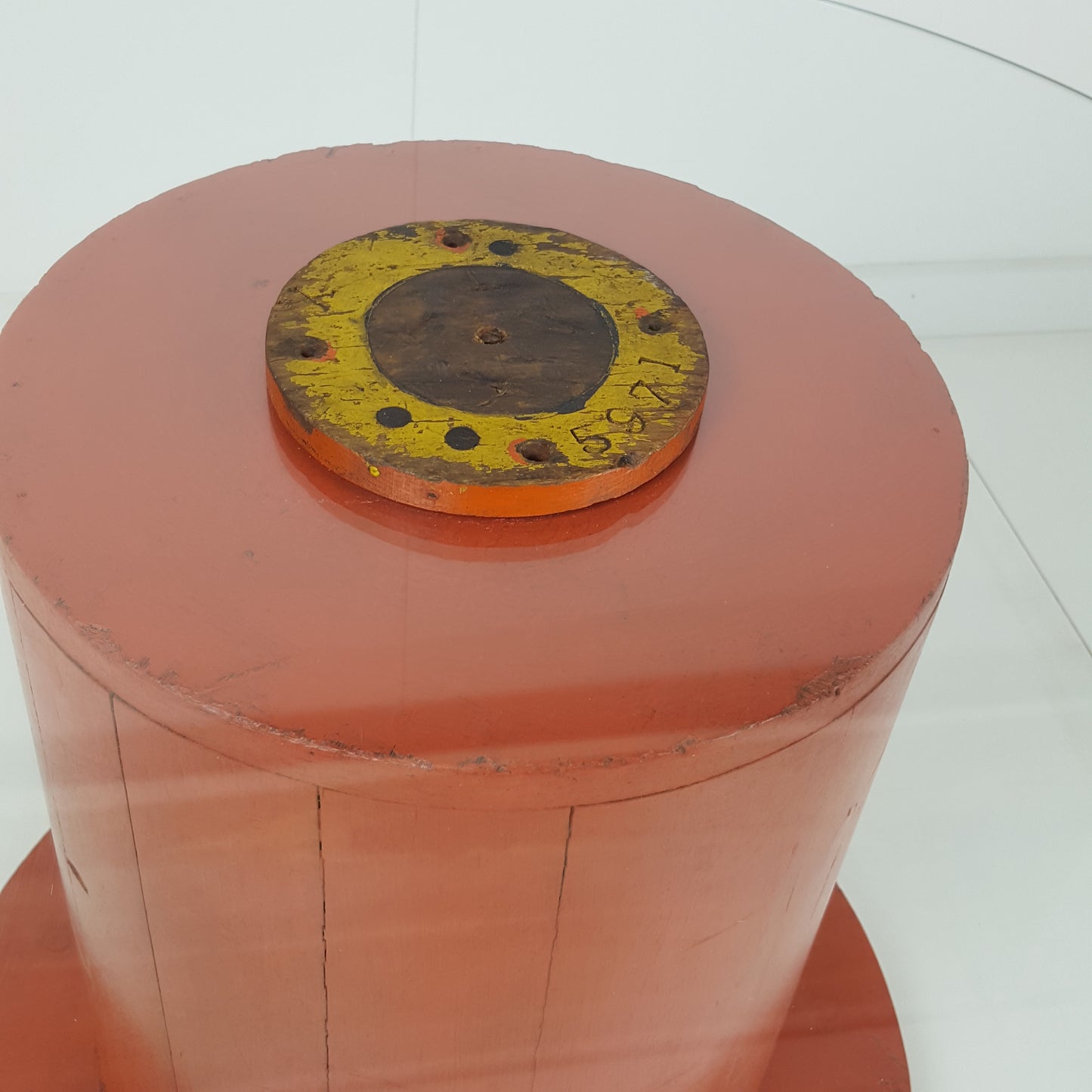 BESPOKE FOUNDRY WHEEL GLASS TOPPED COFFEE TABLE