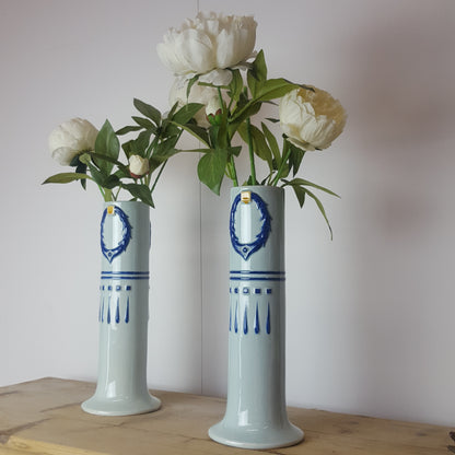 TWIN VASE & JARDINIERE PLANTER GARNITURE SET CIRCA 1900S