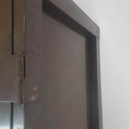 HUGE ART METAL 6FT 5" DOUBLE DOOR METAL  CABINET