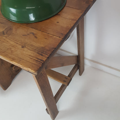 ANTIQUE PINE COMPACT TABLE / DESK