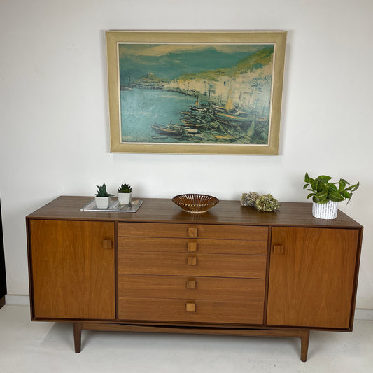 VINTAGE 1960S WHITE CLIFFS BOAT PRINT IN ORIGINAL FRAME