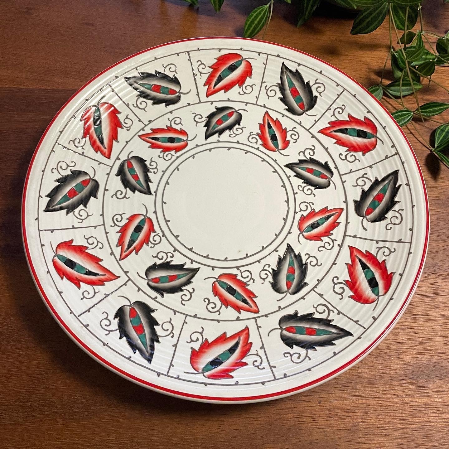 CROWN DUCAL CHARGER PLATE BY CHARLOTTE RHEAD
